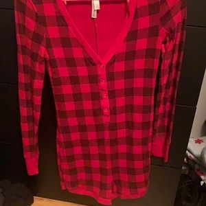 Plaid Sleep Romper